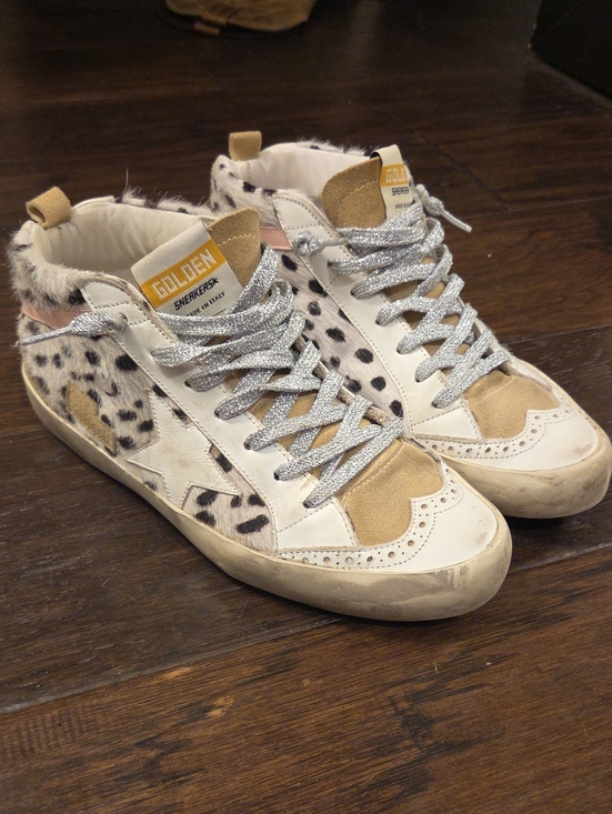Golden Goose Shoes - Golden Goose Dalmation Mid Stars-39